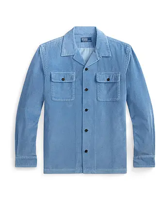 POLO RALPH LAUREN | Cord Overshirt | hellblau